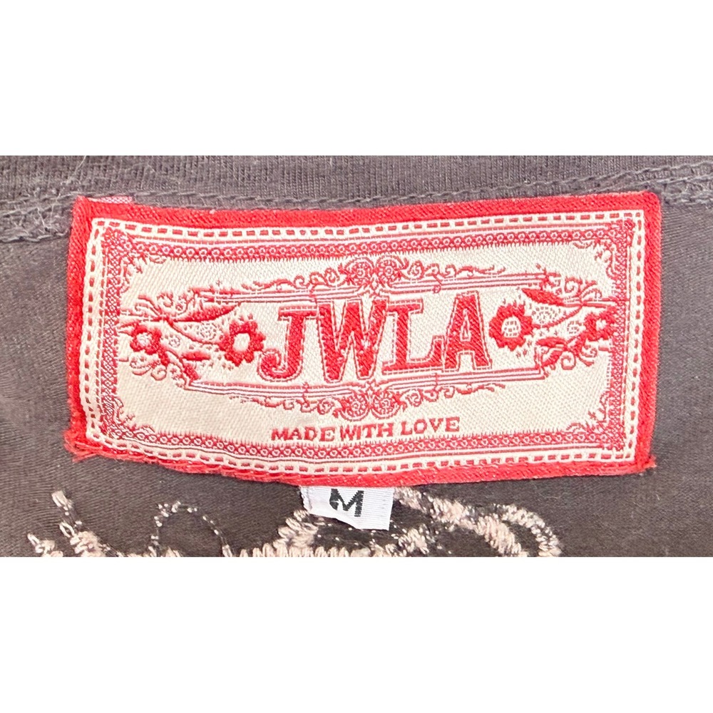 Johnny Was JWLA Rare "Peace Revolution" Rose Embroidered Y2K Whimsygoth Top M - Picture 6 of 6